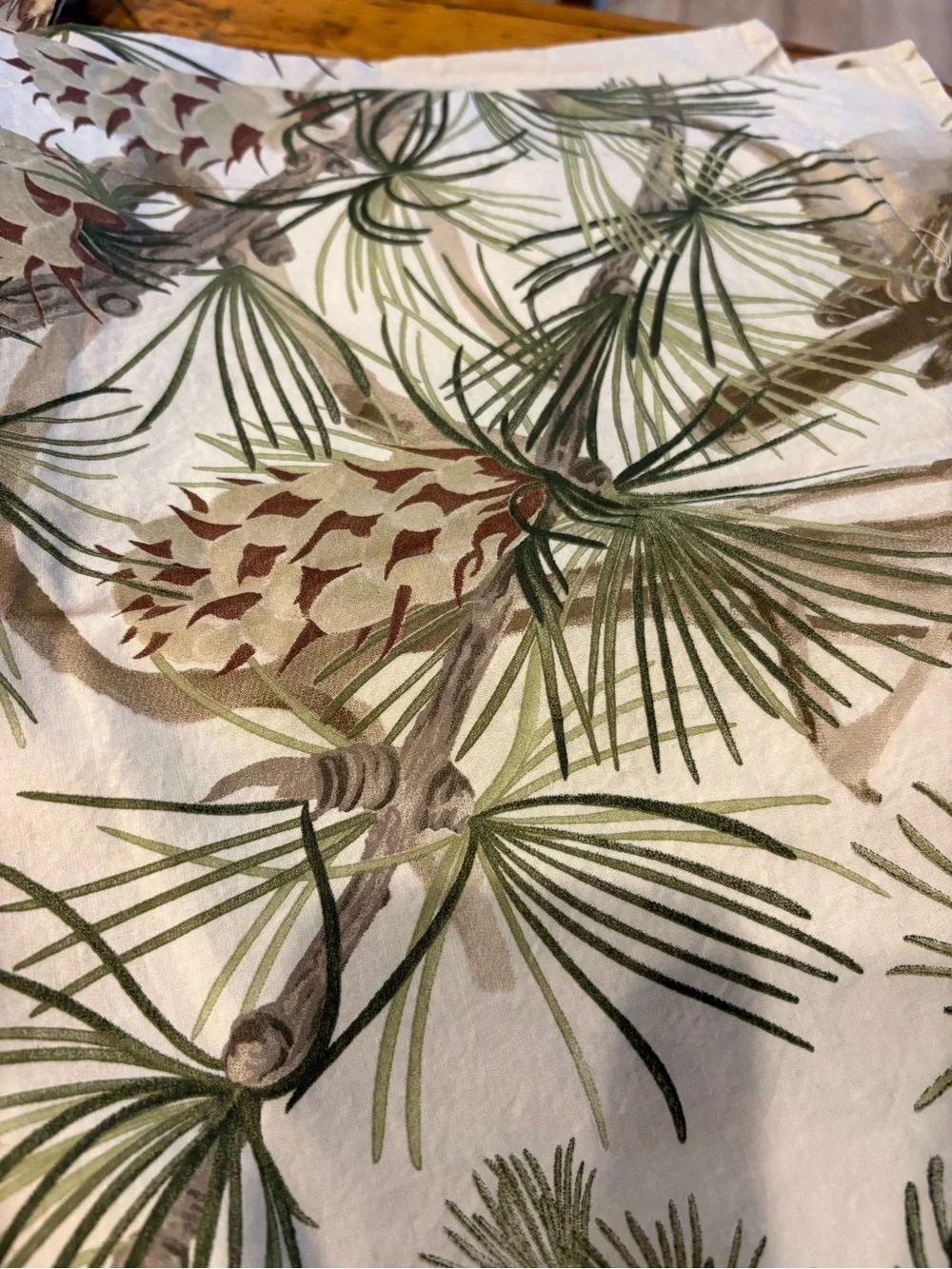 Pottery Barn Snow Pine Bird  Duvet Cover, Shams and Shower Curtain